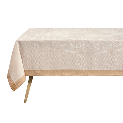 Le Jacquard Francais Evasion Celeste Beige Tablecloth