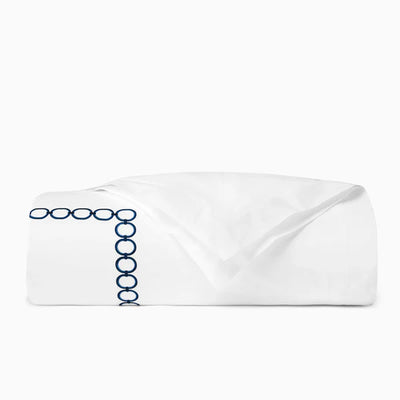 Sferra Catena Navy Duvet Cover