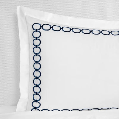 Sferra Catena Navy Pillow Sham