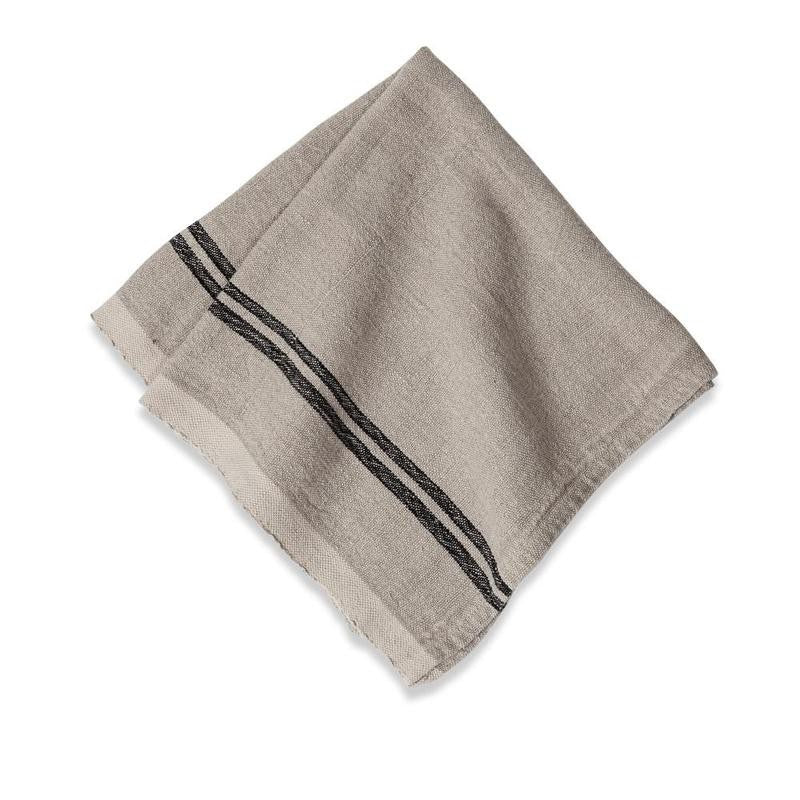 KIM SEYBERT Dip Dye Gray Silver Napkins - Yvonne Estelle's