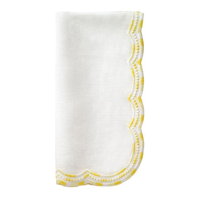 Bodrum Linens Belgravia Yellow Napkin