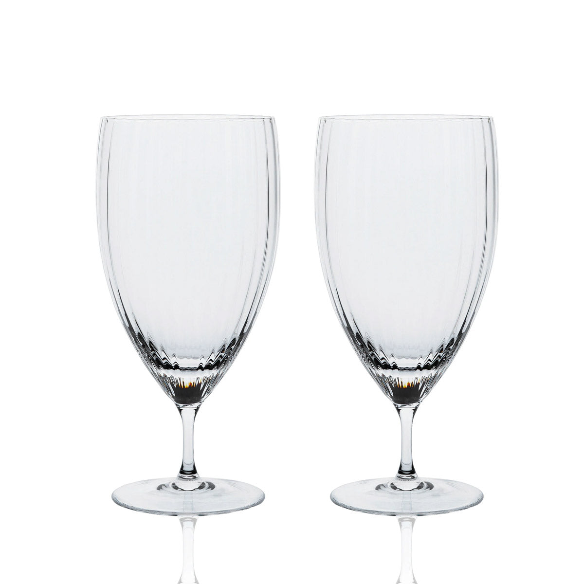 Quinn Red Wine Glasses, Set of 2 Amber Glass