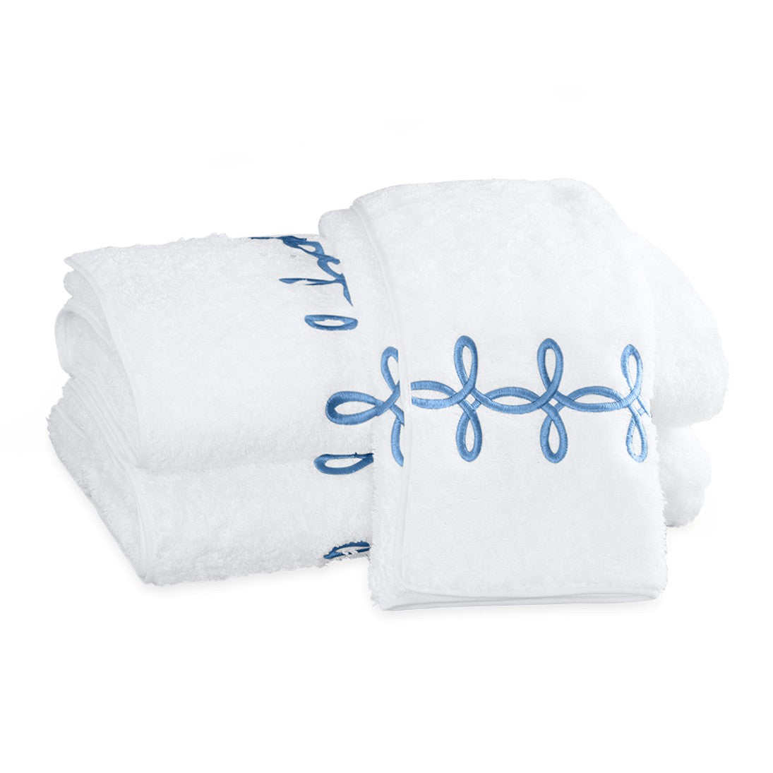 Matouk Classic Chain Bath Towel - White