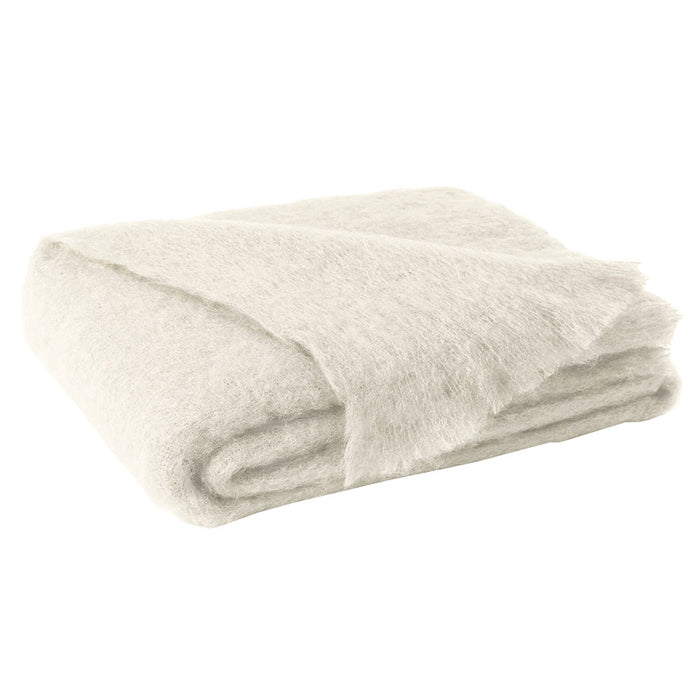 White discount mohair blanket