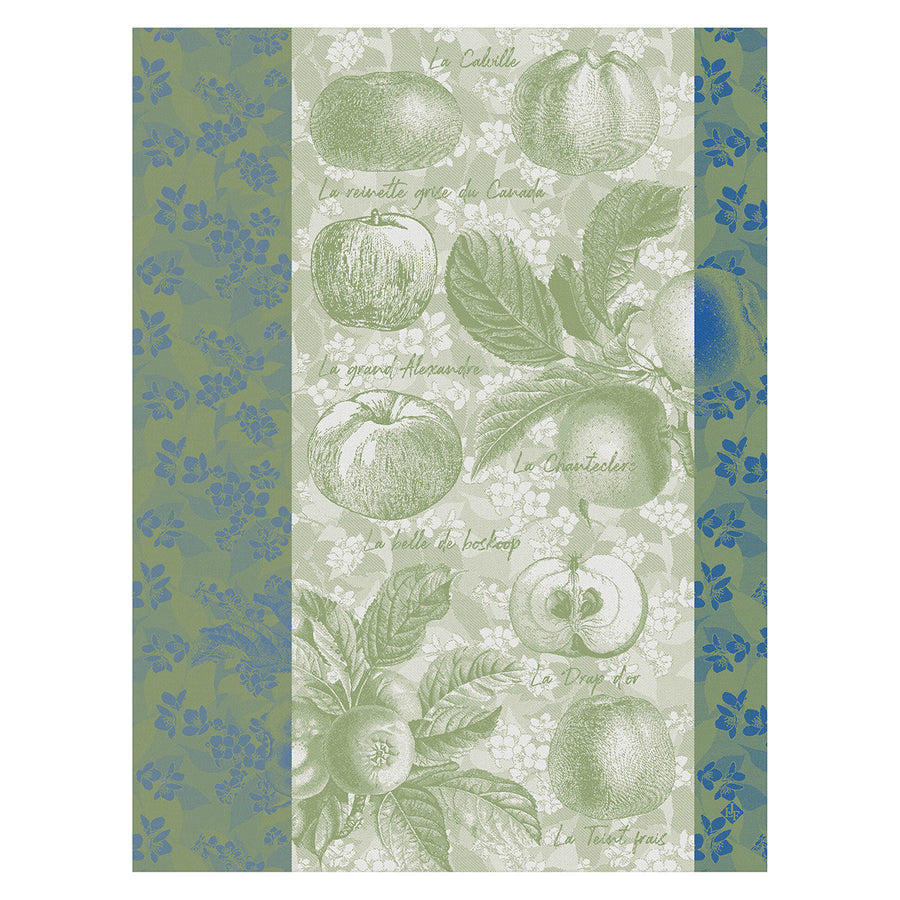 Christmas Spirit Red French Jacquard Cotton Dish Towel by Marat d'Avig - I  Dream of France